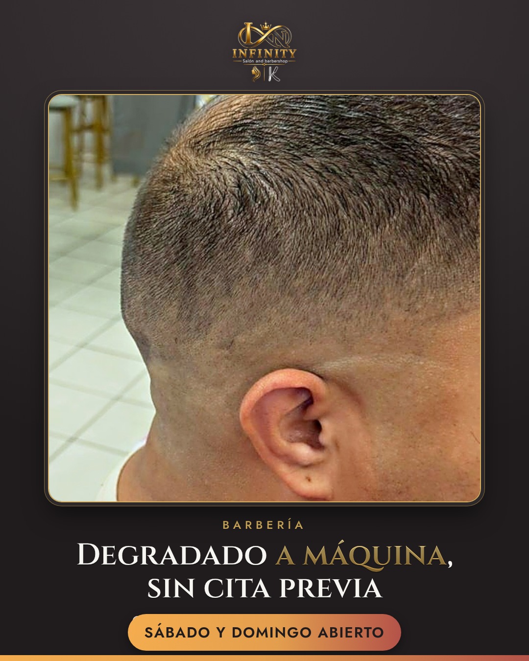 Barbería · fin de semana sin cita